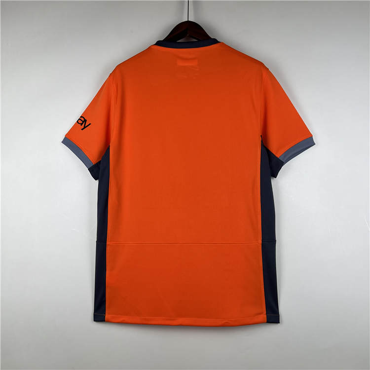 23/24 Inter Milan Third Orange Soccer Jersey Football Shirt - Click Image to Close